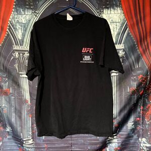 Port & Company T-Shirt Men's L Black Cotton UFC and Bud Light Official Sponsor